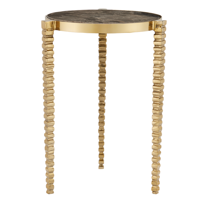 media image for Corrado Cappuccino Marble Accent Table By Currey Company Cc 4000 0180 1 257
