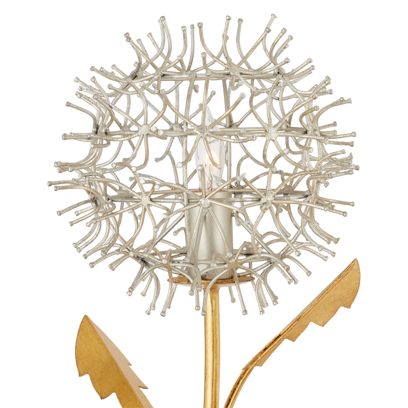 media image for Dandelion Silver Gold Wall Sconce By Currey Company Cc 5000 0250 4 287