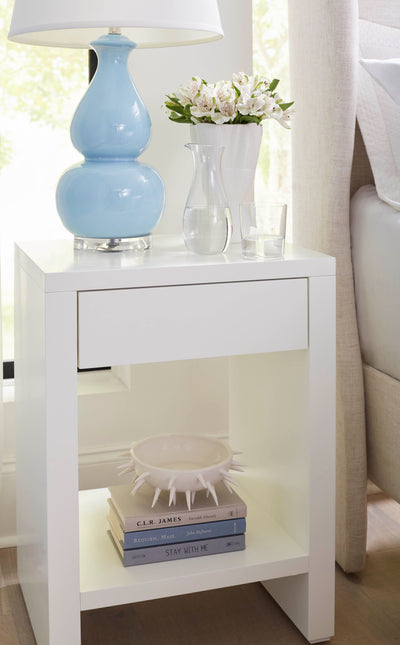 product image for Morgan Grasscloth 1-Drawer Side Table by Bungalow 5 33