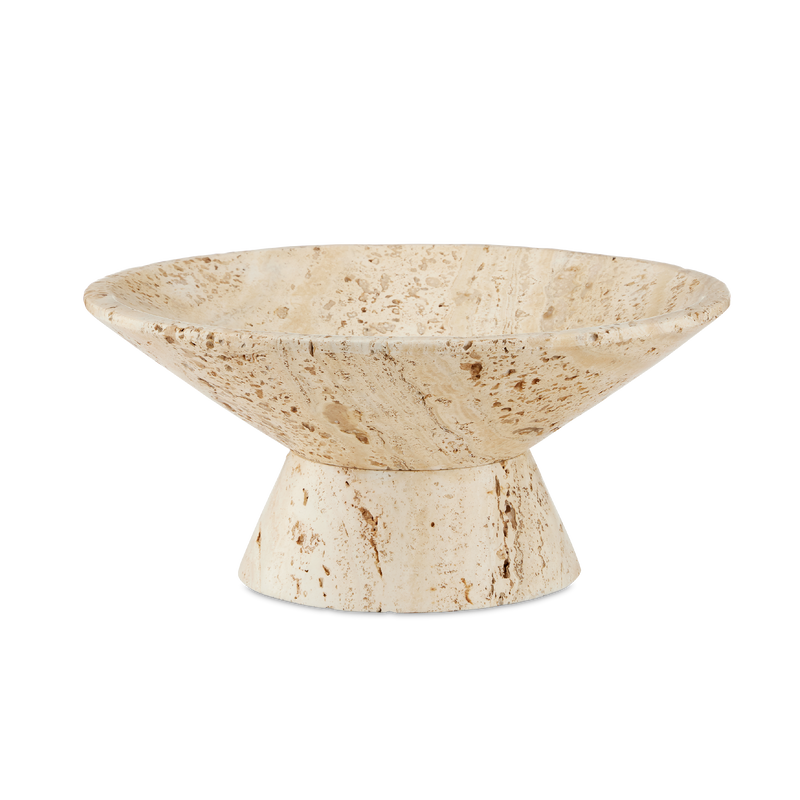 media image for Lubo Travertine Bowl By Currey Company Cc 1200 0811 1 24
