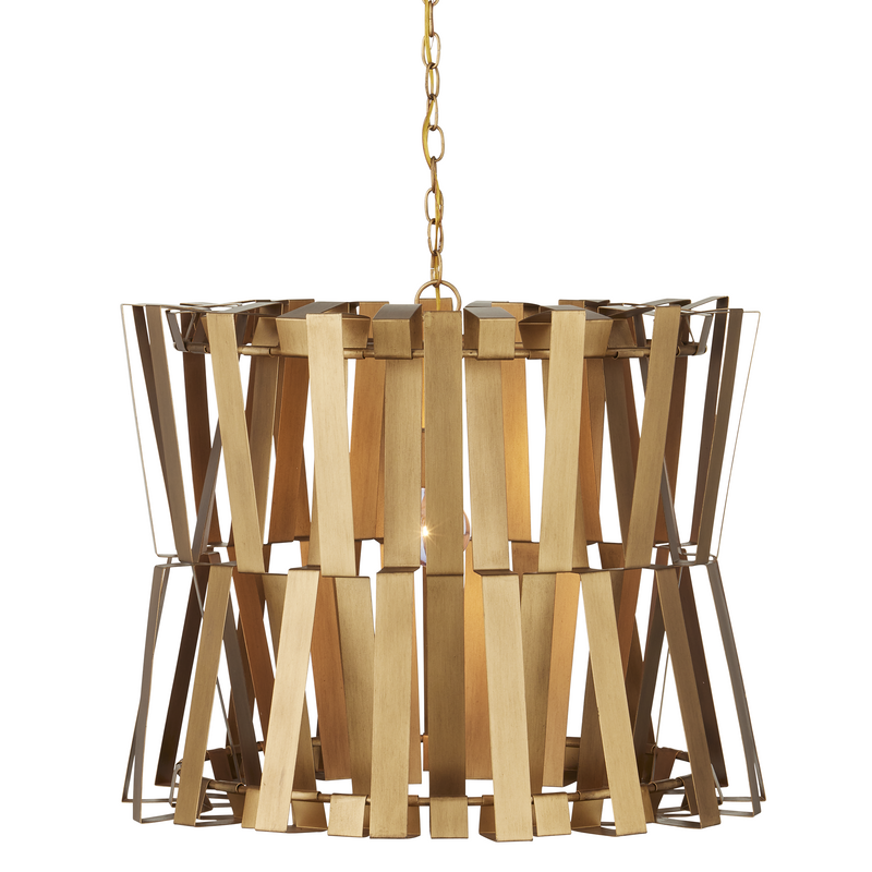 media image for Chaconne Brass Chandelier By Currey Company Cc 9000 1079 2 238
