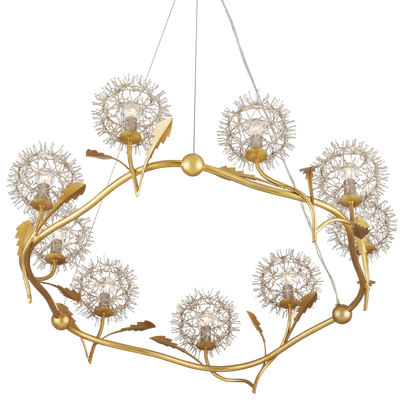 product image for Dandelion Silver Gold Chandelier By Currey Company Cc 9000 1080 4 25