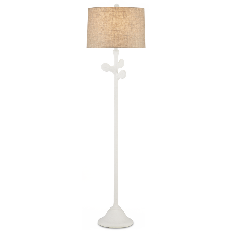 media image for Charny White Floor Lamp By Currey Company Cc 8000 0133 1 23