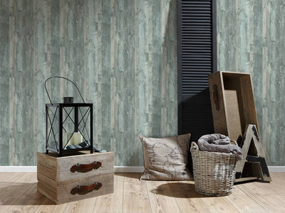 product image for Cottage Wood Wallpaper in Green 46