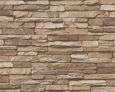 product image of Flat Stone Wallpaper in Beige/Brown 54