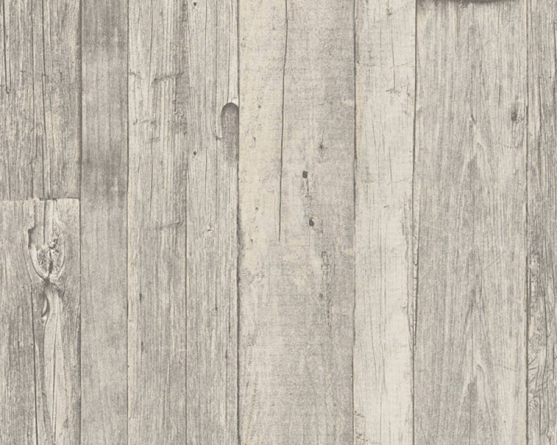 media image for Cottage Wood Wallpaper in Beige/Cream/Grey 285