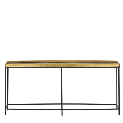 product image for Tanay Brass Console Table By Currey Company Cc 4000 0150 2 15