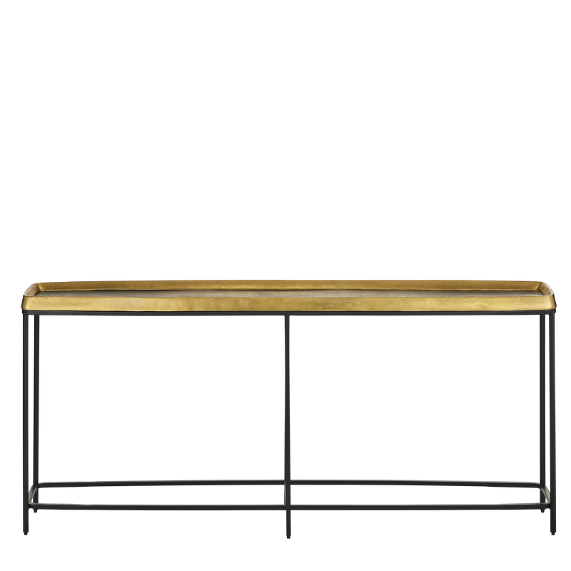 media image for Tanay Brass Console Table By Currey Company Cc 4000 0150 2 210