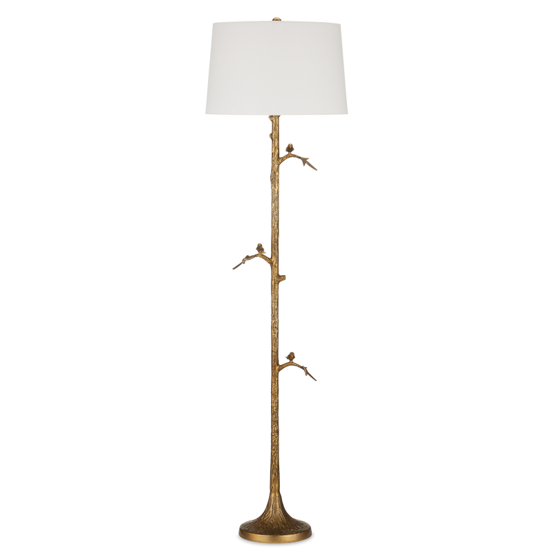media image for Piaf Brass Floor Lamp By Currey Company Cc 8000 0150 2 264
