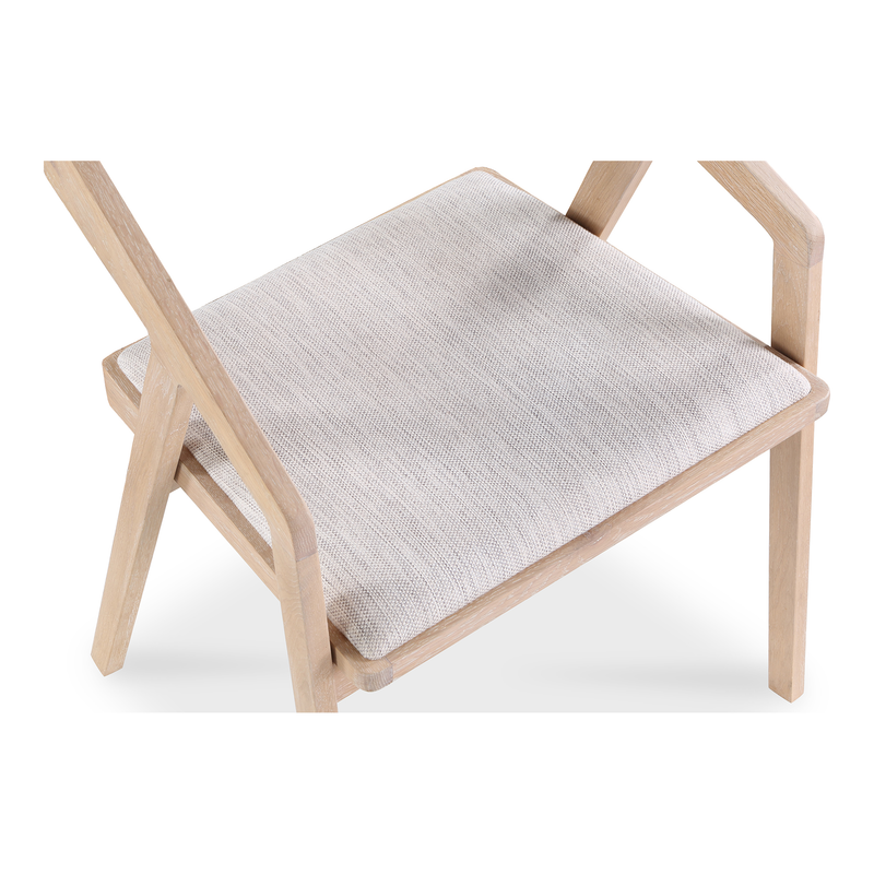 media image for Padma Oak Arm Chair Light Grey 250