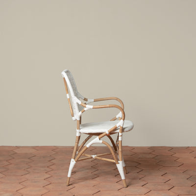 product image for Clemente Arm Chair in Natural & White 76