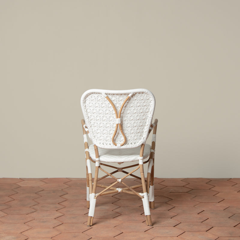 media image for Clemente Arm Chair in Natural & White 253