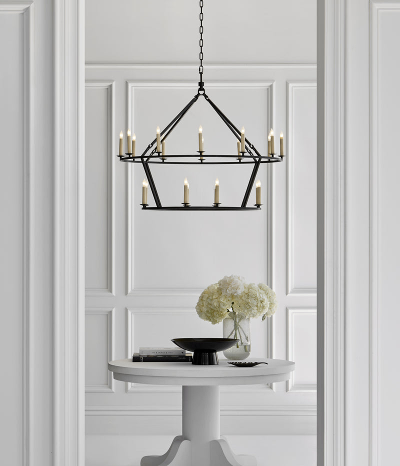media image for Darlana Large Two-Tiered Ring Chandelier by Chapman & Myers lifestyle 1 282