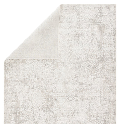 product image for Lianna Abstract Silver & White Area Rug 4 93