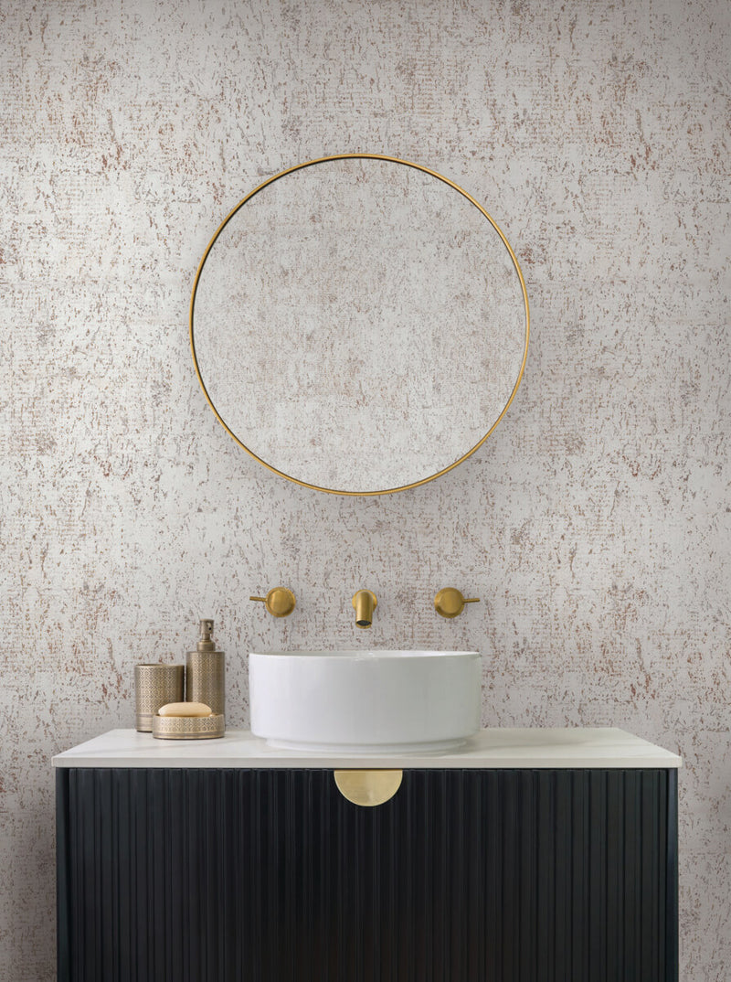 media image for Cork Wallpaper in White/Silver 232