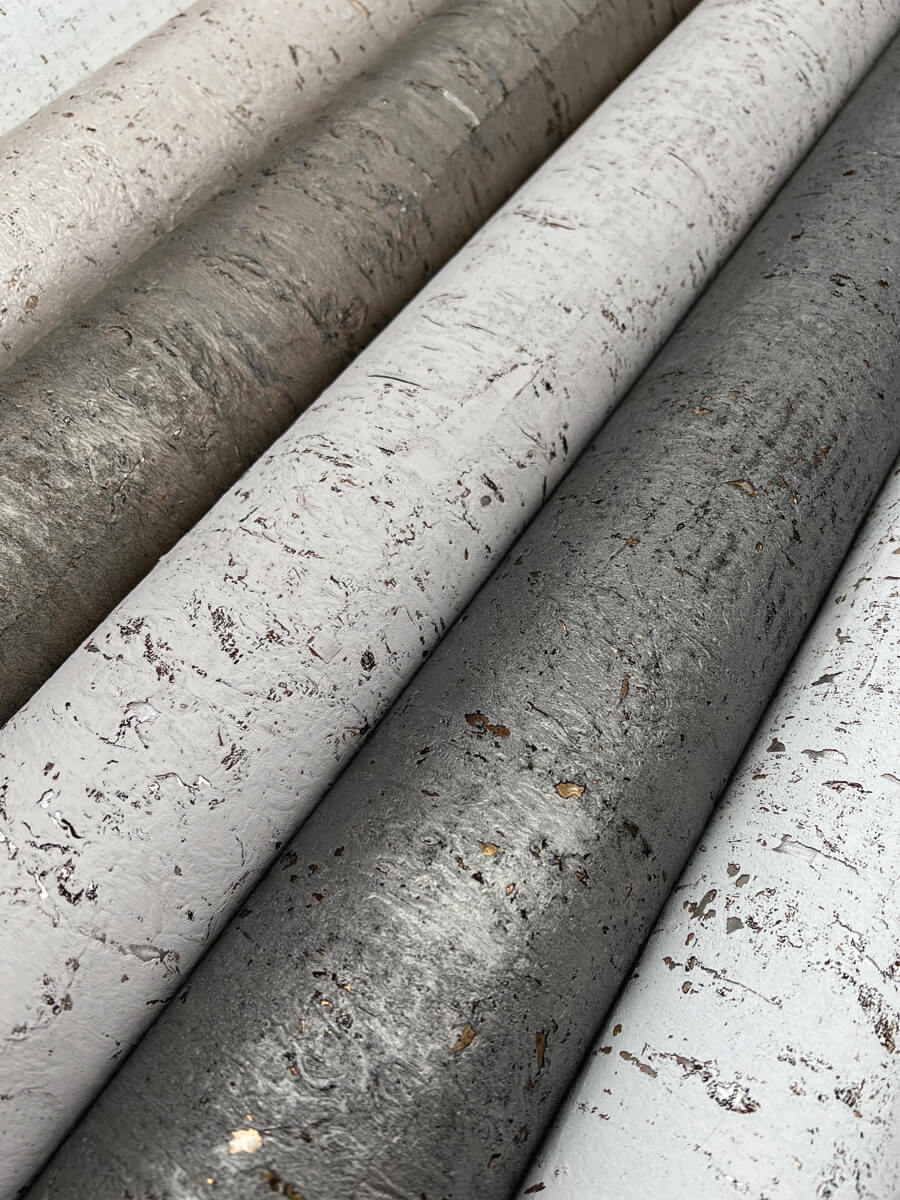 Shop Cork Wallpaper in Charcoal/Gold Burke Decor