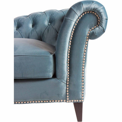 product image for Bibiano Chaise Velvet Blue 6 95