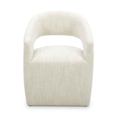 product image for Barrow Performance Fabric Rolling Dining Chair 6