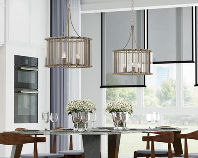 product image for Bridgewater 3 Light Glass Statement Chandelier By Lumanity 30