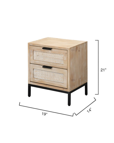 product image for Reed 2 Drawer Side Table 6 45