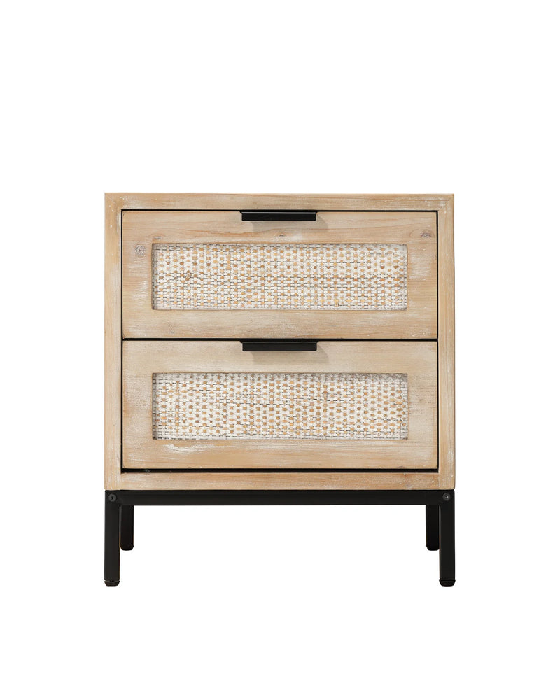 media image for Reed 2 Drawer Side Table 2 286