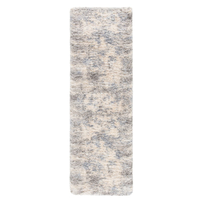 product image for Harmony Abstract Light Gray & Blue Area Rug 56