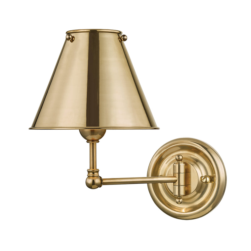 media image for Classic No.1 Wall Sconce by Mark D. Sikes for Hudson Valley Media 1 of 3 234