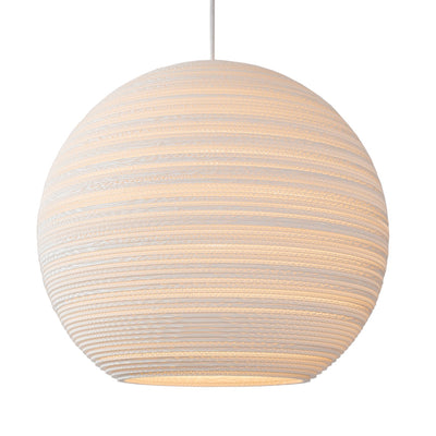 product image for Moon Scraplight Pendant White in Various Sizes 26