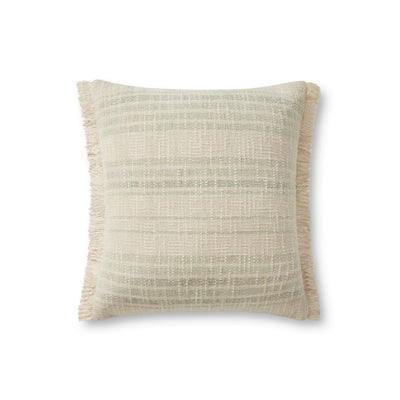 product image of Ivory/Sage Throw Pillow Cover w/ Down Fill  - Open Box 1 558
