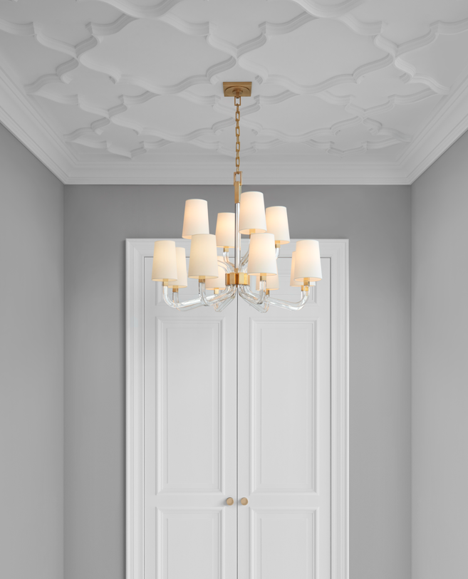 media image for Reagan Medium Two Tier Chandelier by Chapman & Myers Lifestyle 1 211