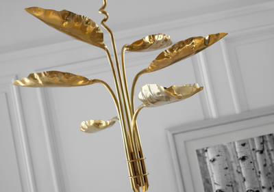 product image for Dumaine Medium Pierced Leaf Chandelier by Julie Neill Lifestyle 2 32