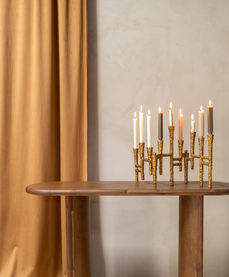 media image for VAILA Candle Holder in Gold 227