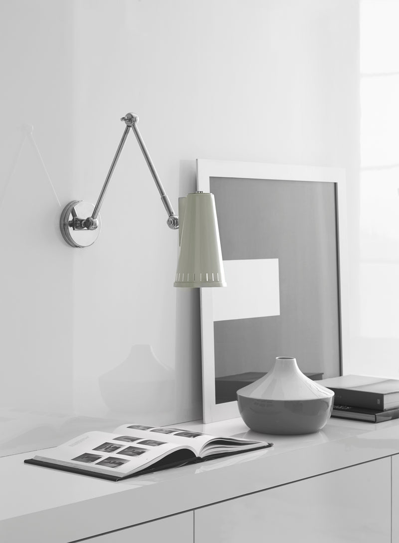 media image for Antonio Adjustable Two Arm Wall Lamp in Various Colors and Designs Lifestyle 1 212