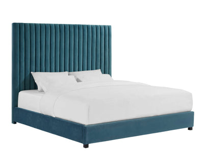 product image of Arabelle Velvet Bed in King - Open Box 1 590