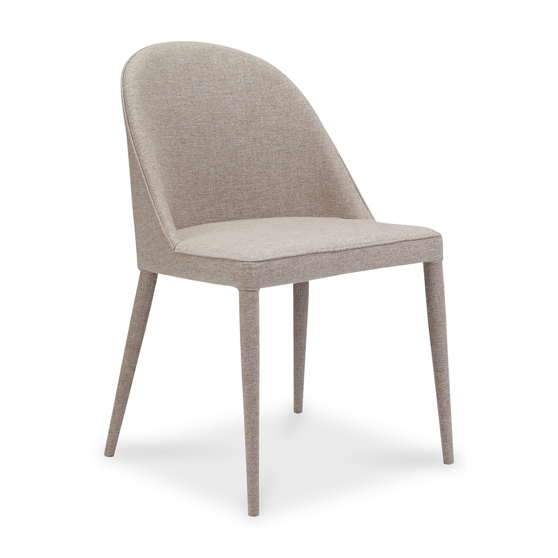 media image for Burton Fabric Dining Chair Light Grey Set of 2 286