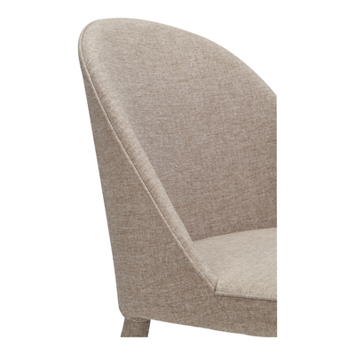 product image for Burton Fabric Dining Chair Light Grey Set of 2 13