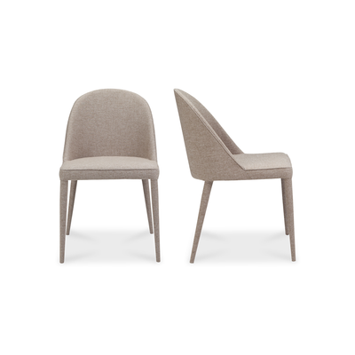 product image for Burton Fabric Dining Chair Light Grey Set of 2 57