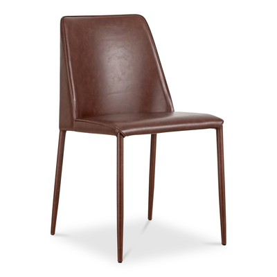 product image for Nora Chair Smoked Cherry Vegan Leather Dining - Set of 2 25
