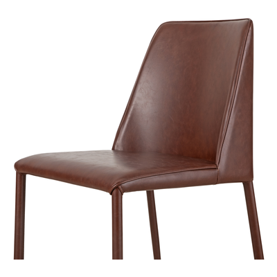 product image for Nora Chair Smoked Cherry Vegan Leather Dining - Set of 2 11