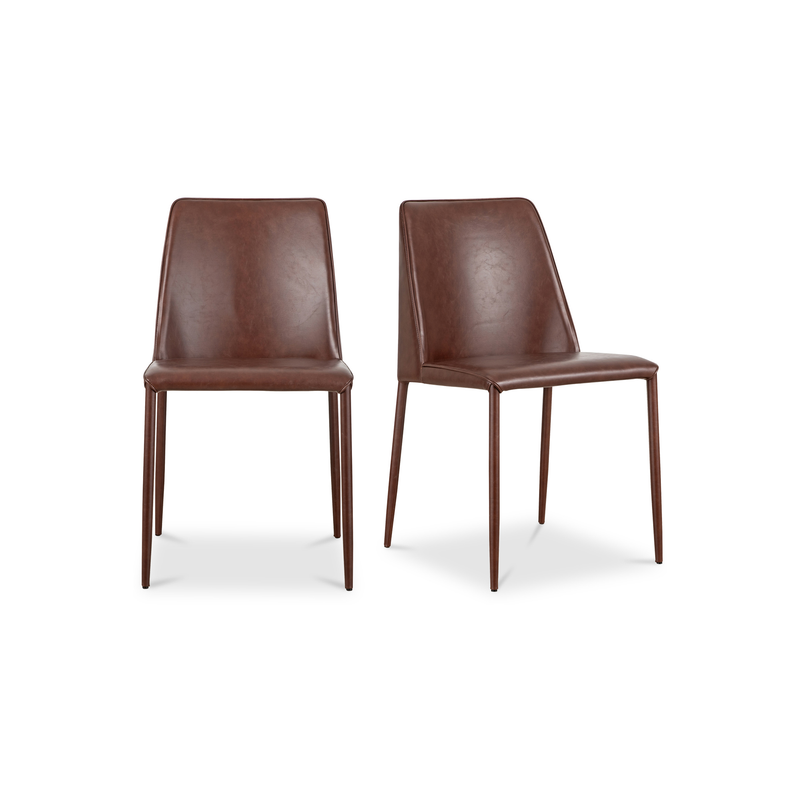 media image for Nora Chair Smoked Cherry Vegan Leather Dining - Set of 2 267