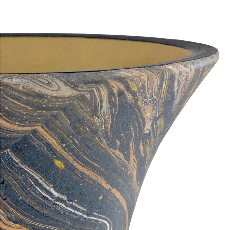 media image for Brown Marbleized Vase By Currey Company Cc 1200 0730 4 25