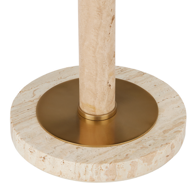 product image for Miles Travertine Accent Table By Currey Company Cc 4000 0183 2 16