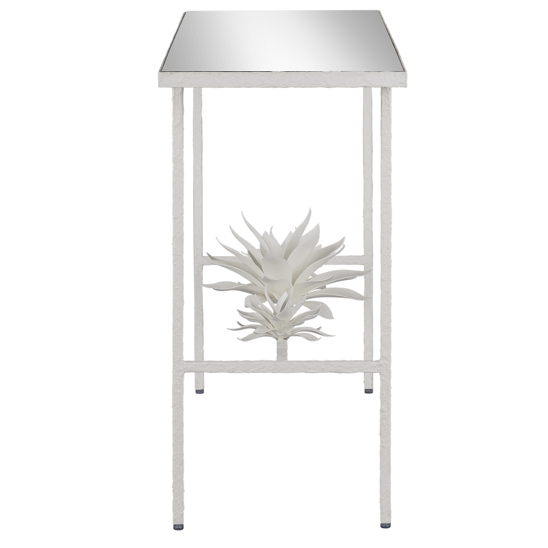 media image for Sisalana White Console Table By Currey Company Cc 4000 0167 3 297