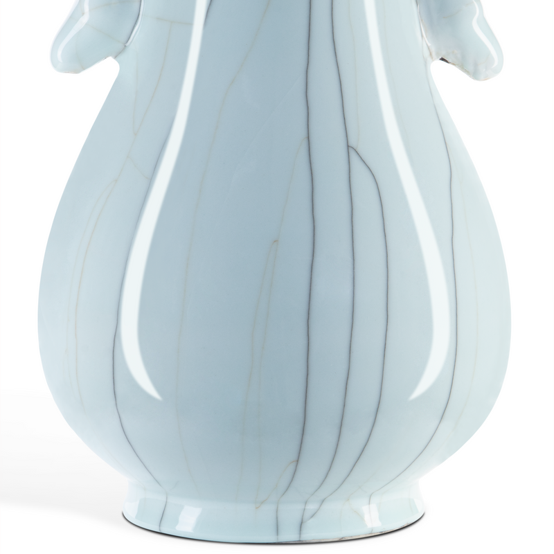 media image for Celadon Crackle Deer Heads Vase By Currey Company Cc 1200 0694 4 274