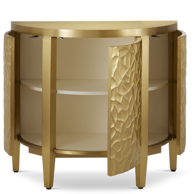 product image for Auden Brass Demi Lune Cabinet By Currey Company Cc 3000 0244 6 21