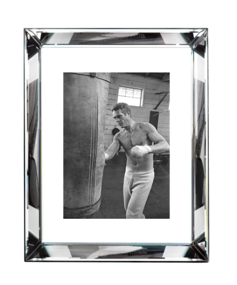 media image for Steve McQueen Boxing in Black and White Print 2 240