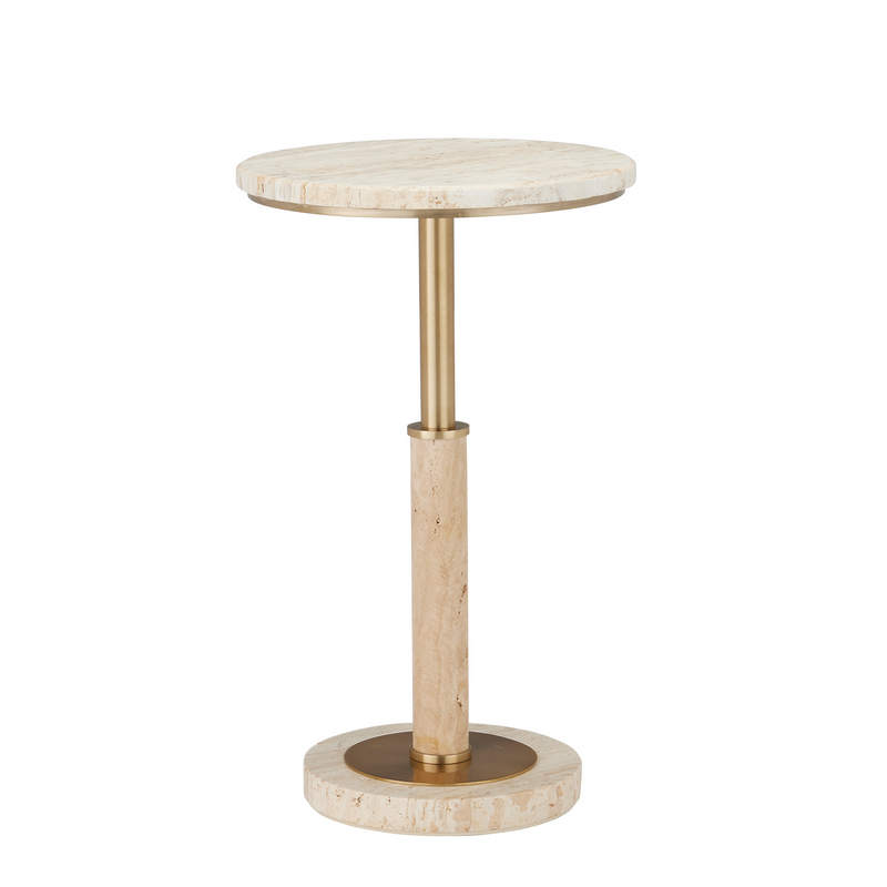 media image for Miles Travertine Accent Table By Currey Company Cc 4000 0183 1 22