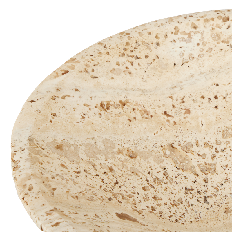 media image for Lubo Travertine Bowl By Currey Company Cc 1200 0811 7 26