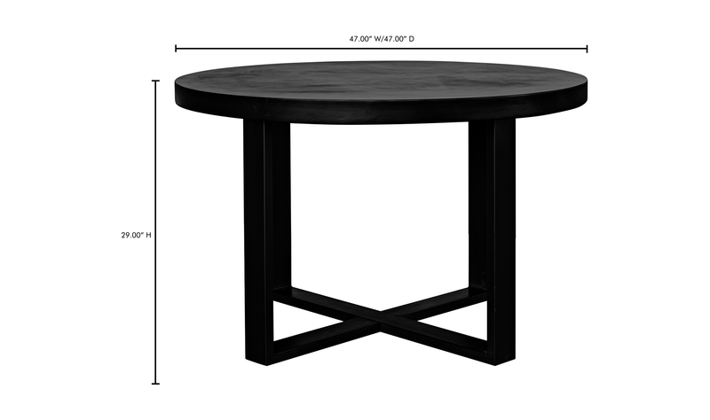 media image for Jedrik Round Outdoor Dining Table 2 273