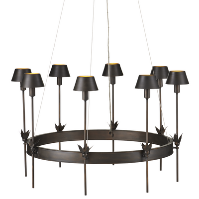 product image for Coterie Bronze Chandelier By Currey Company Cc 9000 1082 1 21